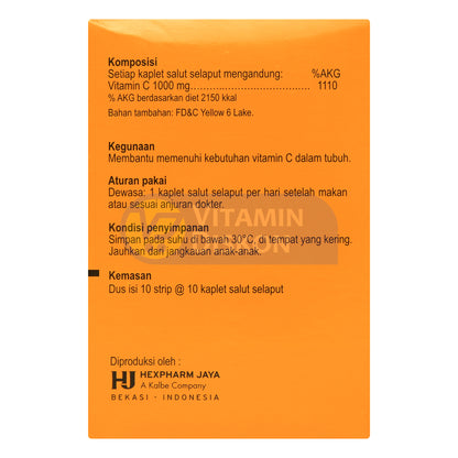 HEVIT VITAMIN C 1000 MG 1 BOX ISI 10 STRIP