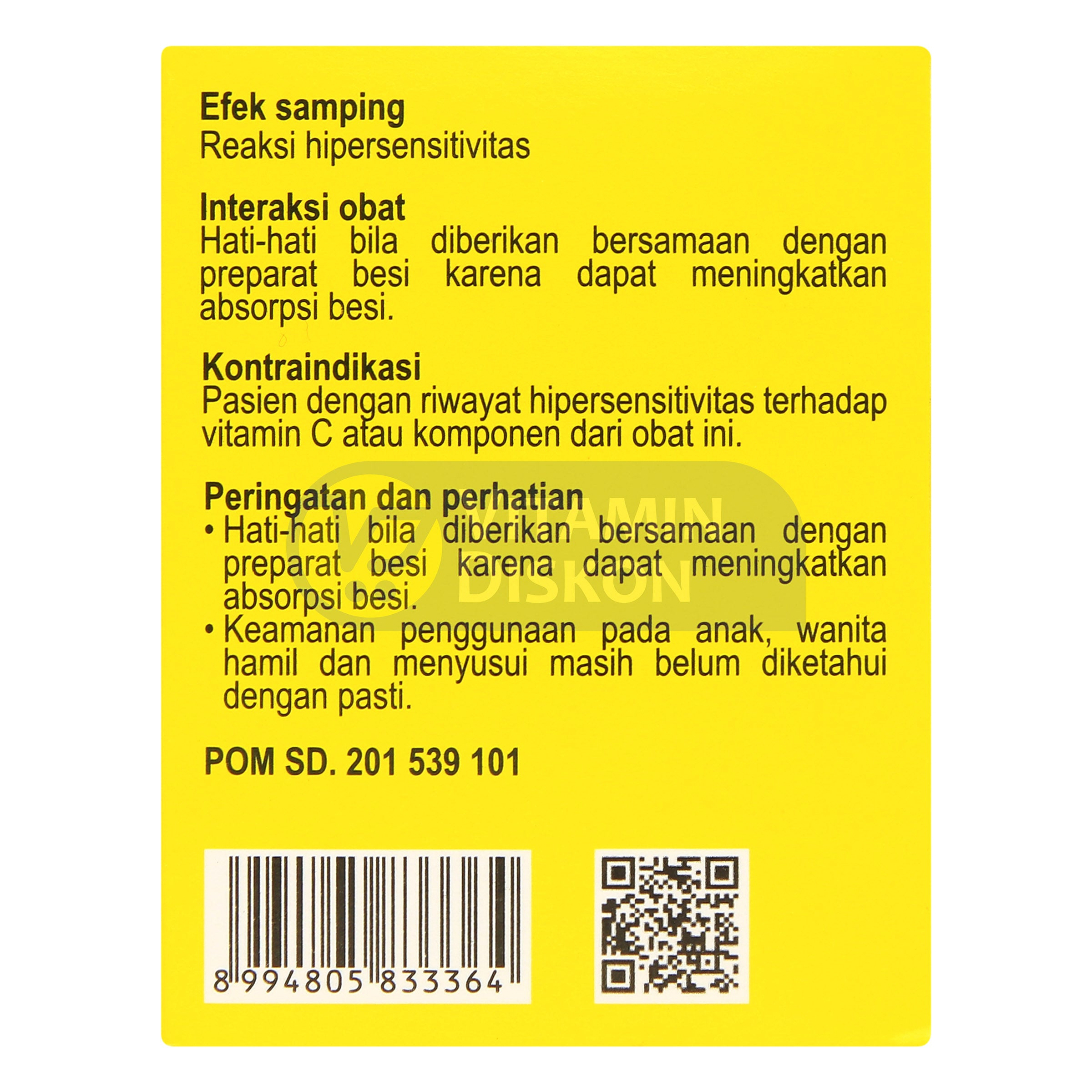 HEVIT VITAMIN C 500 MG 1 BOX ISI 10 STRIP