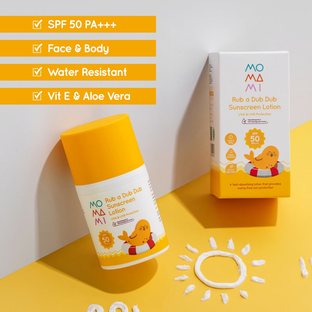 MOMAMI RUB A DUB DUB SUNSCREEN LOTION 50ML