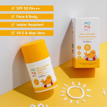 MOMAMI RUB A DUB DUB SUNSCREEN LOTION 50ML
