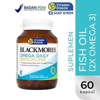 BLACKMORES OMEGA DAILY ODOURLESS BPOM KALBE - 60 CAPS