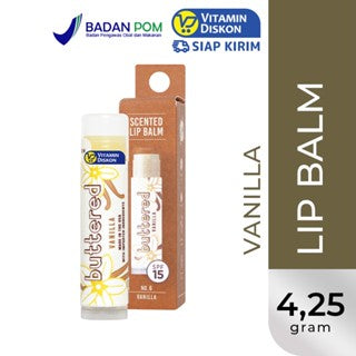 BUTTERED PREMIUM VANILLA LIP BALM SPF 15