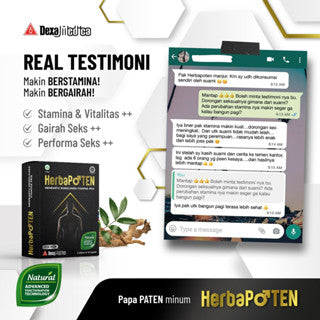 HERBAPOTEN 30 KAPLET SUPLEMEN VITALITAS STAMINA PRIA HERBAL