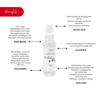 TERATU BEAUTY THE GIFT OF ROSE SOOTHING AND BRIGHTENING TONER SPRAY 60ML