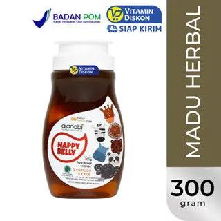 ALANABI HAPPY BELLY FUNCTIONAL HONEY SUPERFOOD FOR KIDS 300GRAM