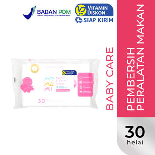 MOMAMI PACIFIAR & BOTTLE WIPES 30SHEETS