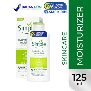 SIMPLE KIND TO SKIN (ALL SKIN TYPE) HYDRATING LIGHT MOISTURISER MELEMBABKAN 12 JAM 125 ML