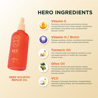 REE DERMA DEEP NOURISH REPAIR HAIR OIL 100ML