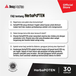 HERBAPOTEN 30 KAPLET SUPLEMEN VITALITAS STAMINA PRIA HERBAL