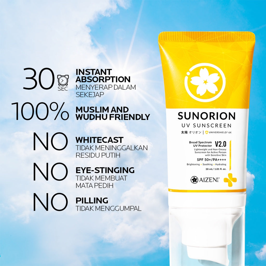AIZEN SUNORION UV SUNSCREEN V2.0 30ML