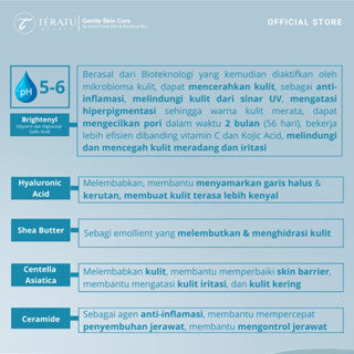 TERATU BEAUTY DAILY CALM AND SOOTHE SKIN MOISTURIZER 30ML