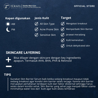 TERATU BEAUTY SKIN BARRIER SERUM 30ML