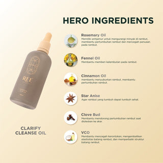 REE DERMA CLARIFY CLEANSE HAIR OIL 100ML