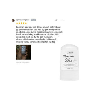 TERATU BEAUTY MIRACLE DEO STICK DEODORANT 60 GR