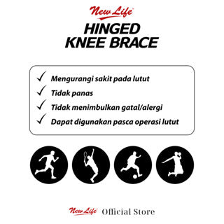 NEW LIFE HINGED KNEE BRACE L