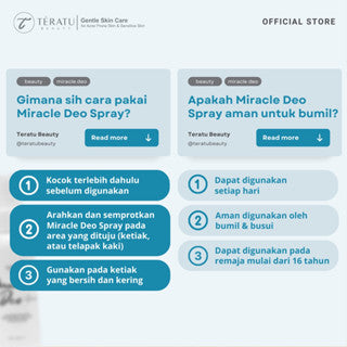 TERATU BEAUTY MIRACLE DEO SPRAY DEODORANT 60ML