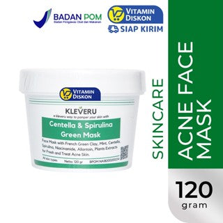KLEVERU CENTELLA AND SPIRULINA GREEN MASK 120GR