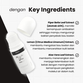 TERATU BEAUTY MIRACLE DEO NATURAL ROLL ON 50ML