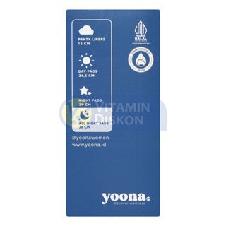 YOONA ALL NIGHT PADS 36CM - 6 PADS