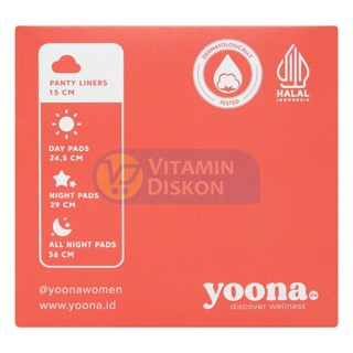 YOONA PANTY LINERS 15CM - 20 PADS