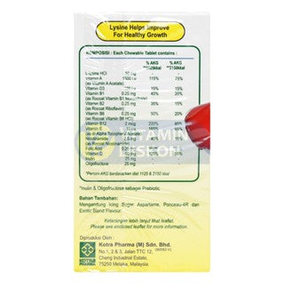 APPETON LYSINE 60 TABLET