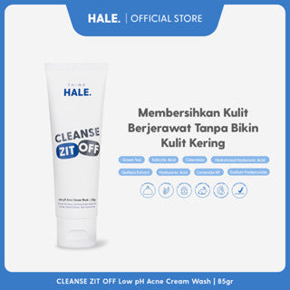 HALE CLEANSE ZIT OFF LOW PH ACNE CREAM WASH 85GR
