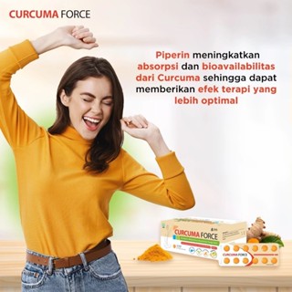 CURCUMA FORCE 1 STRIP 12'S | Suplemen Penambah Nafsu Makan Dan Memelihara Kesehatan Fungsi Hati