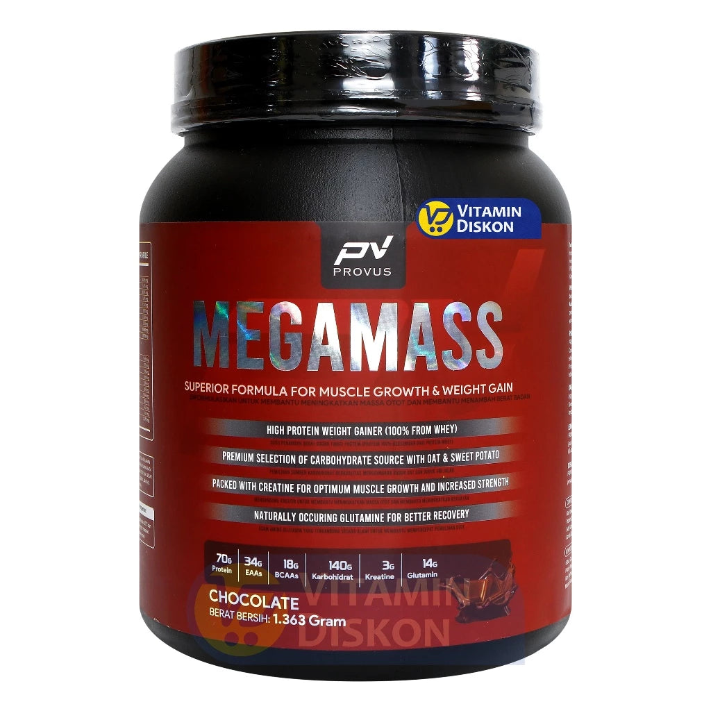 PROVUS MEGAMASS SUPERIOR FORMULA FOR MUSCLE GROWTH AND WEIGHT GAIN RASA VANILLA 3 LBS