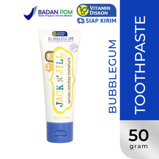 JACK N' JILL NATURAL TOOTHPASTE ORGANIC BUBBLEGUM 50G
