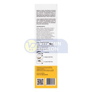 EUCALIE ORGANIC LASH & BROW SERUM BULU MATA ALIS - CASTOR PEPTIDE 4ML