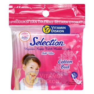 SELECTION COTTON BUD ZIPLOCK 100 PCS