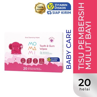 MOMAMI TOOTH & GUM WIPES 20SHEETS