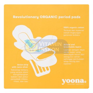 YOONA DAY PADS 24,5CM - 10 PADS