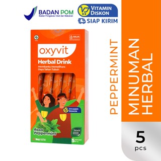 OXYVIT HERBAL DRINK ISI 5 STICKPACK RASA PEPPERMINT 5GR