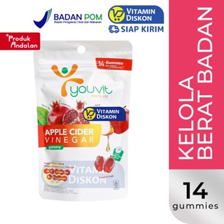 YOUVIT APPLE CIDE VINEGAR GUMMY - ISI 14 PCS