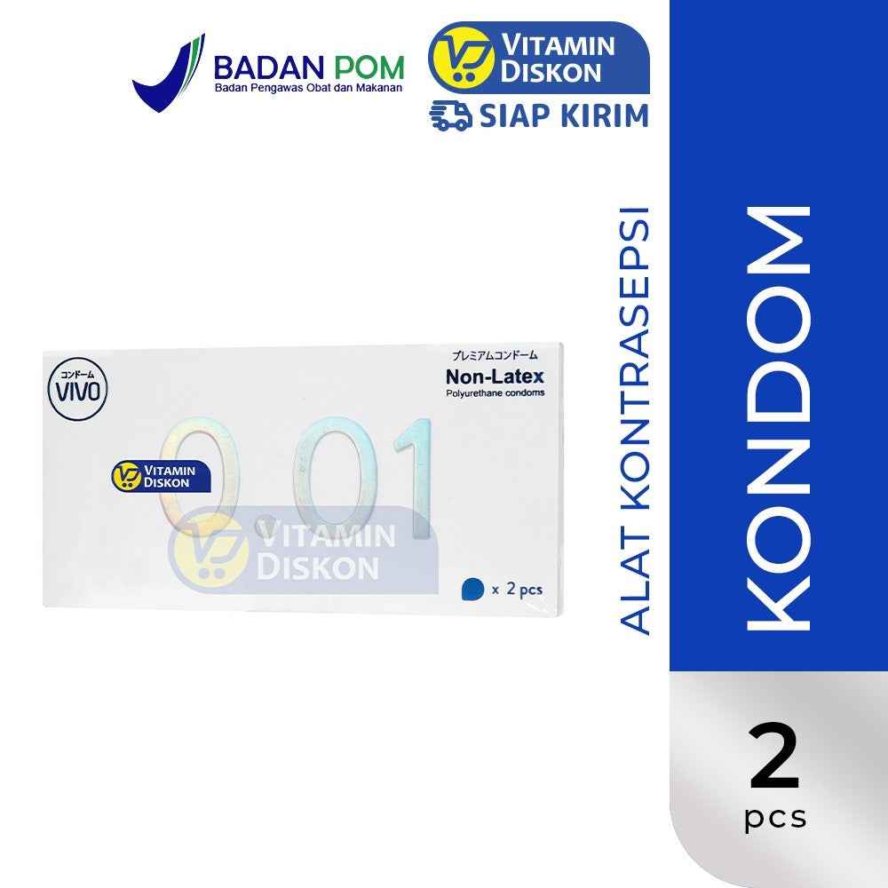 VIVO KONDOM SUPER THIN NON LATEX 0.01 ISI 2 PCS
