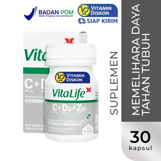 VITALIFE C+D3+ZINC 30 KAPSUL
