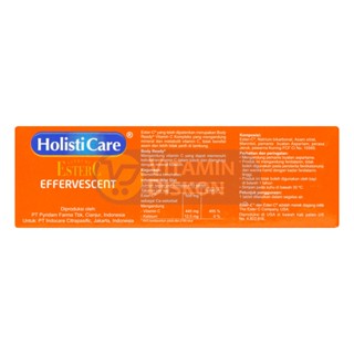 HOLISTICARE ESTER C EFFERVESCENT ORANGE - ISI 10 TABLET