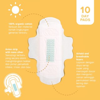 YOONA DAY PADS 24,5CM - 10 PADS