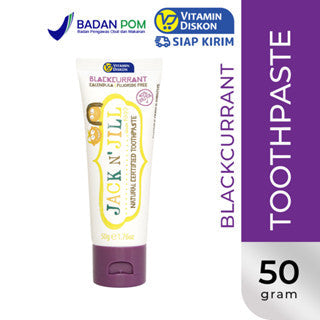 JACK N' JILL NATURAL TOOTHPASTE ORGANIC BLACKCURRANT 50G