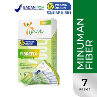 YOUVIT FIBREFIX MINUMAN SERBUK PSYLLIUM HUSK & INULIN - ISI 7 SACHET