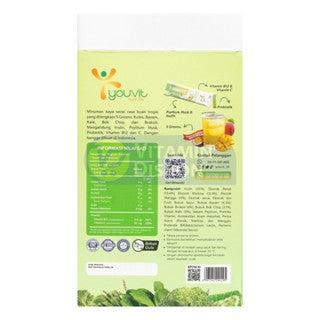 YOUVIT FIBREFIX MINUMAN SERBUK PSYLLIUM HUSK & INULIN - ISI 7 SACHET