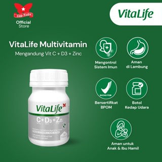 VITALIFE C+D3+ZINC 30 KAPSUL