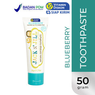 JACK N' JILL NATURAL TOOTHPASTE ORGANIC BLUEBERRY 50G