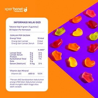 EXPERT BOOST GUMMY VITAMIN D 600 IU 30 DAYS