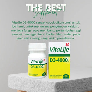 VITALIFE D3 4000 IU ISI 30 KAPSUL