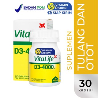 VITALIFE D3 4000 IU ISI 30 KAPSUL