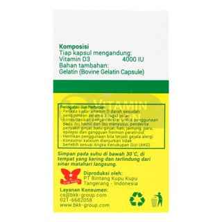 VITALIFE D3 4000 IU ISI 30 KAPSUL