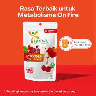 YOUVIT APPLE CIDE VINEGAR GUMMY - ISI 14 PCS