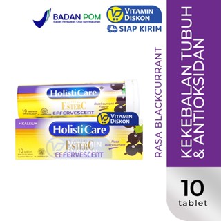 HOLISTICARE ESTER C EFFERVESCENT BLACKCURRANT - ISI 10 TABLET